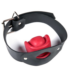KINKgear Bâillon No More Noir-Rouge